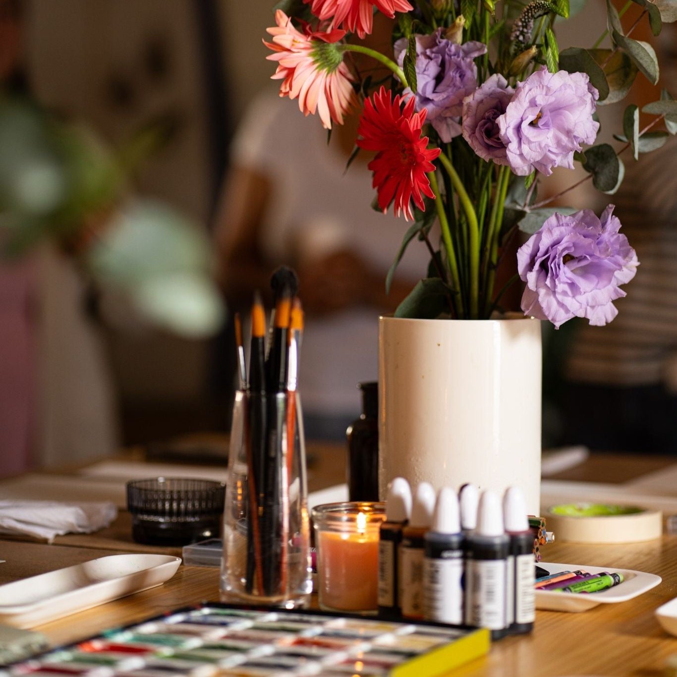 Floral Workshop ¡with wine!