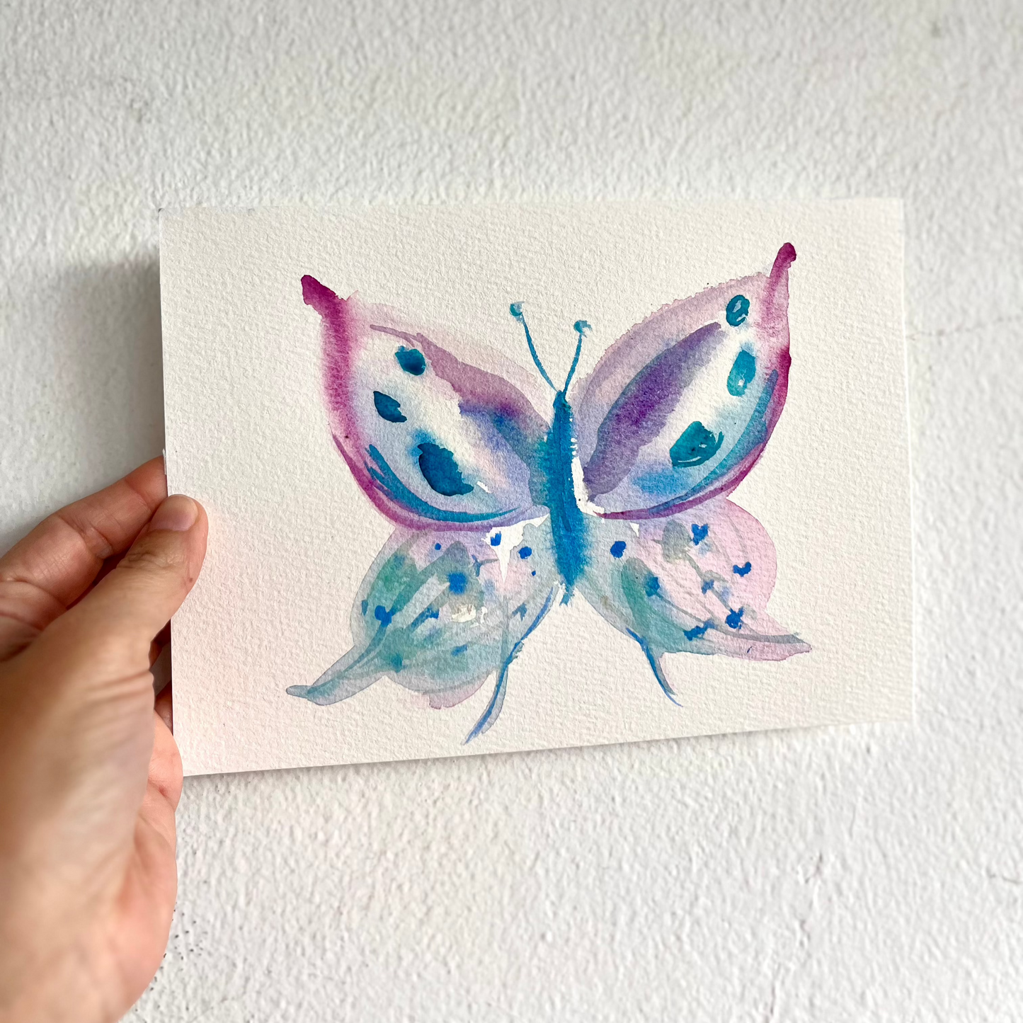 Taller de Acuarela de mariposas