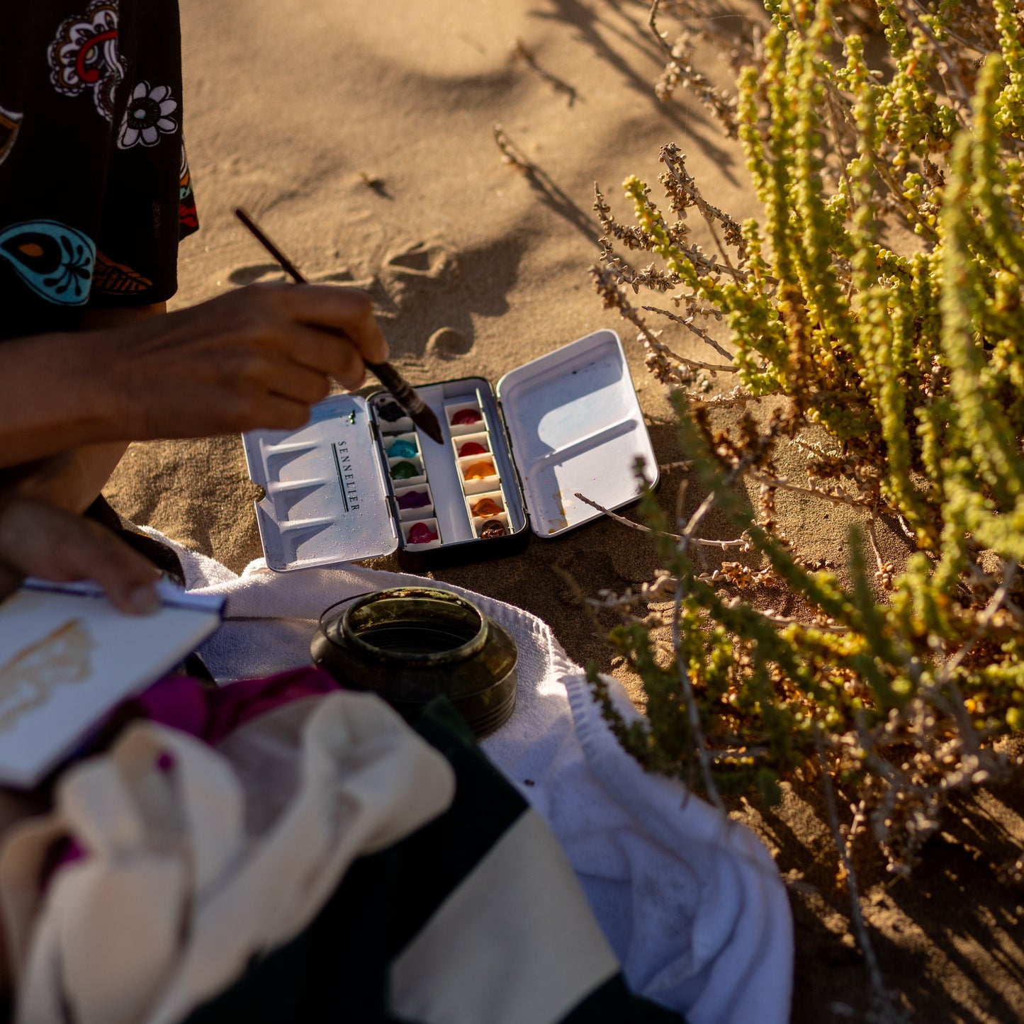 Retiro de yoga y acuarela