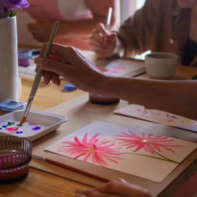 Taller de Acuarela: cactus y flores